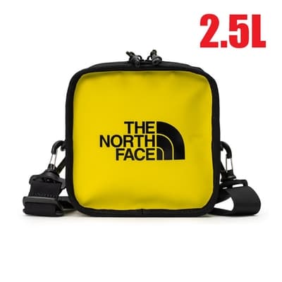 TNF 2.5L 大Logo多功能日用防水耐磨單肩斜背包/腰包.零錢置物包_檸檬黃 N