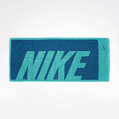 Nike Jacquard [AC2383-304] 毛巾 運動毛巾 LOGO 盒裝 純棉 健身 居家 游泳 水藍 藍