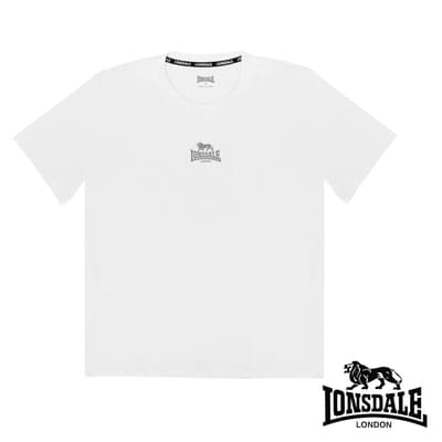 【LONSDALE 英國小獅】潮流LOGO短袖T恤-白色 LT250002