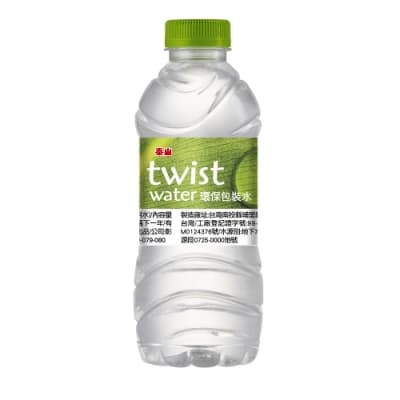 泰山TWIST WATER 環保包裝水(330mlx24入)(包裝飲用水)