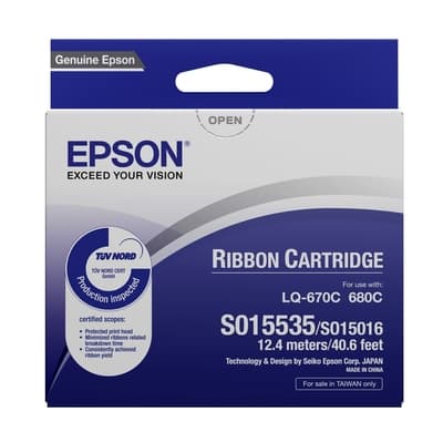 《10入優惠》EPSON LQ-680 原廠色帶 C13S015535 / S015535