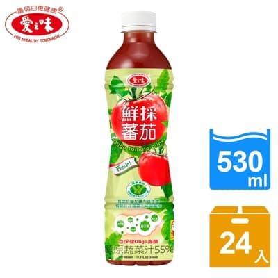【愛之味】鮮採蕃茄汁Oligo腸道保健530ml(24入/箱)