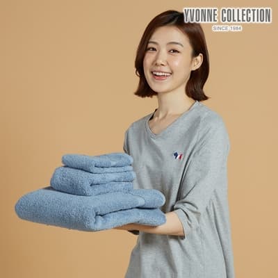 Yvonne Collection 純棉長毛巾-藍
