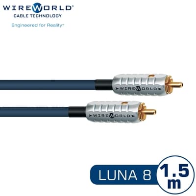 WIREWORLD LUNA 8 RCA音響訊號線 (LUI/月亮) – 1.5M