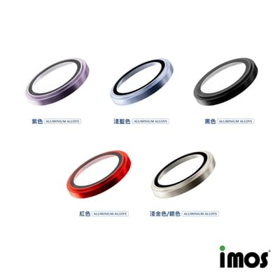 iMos iPhone 14 6.1吋/14 Plus 6.7吋 藍寶石鏡頭保護鏡-兩顆(鋁合金)