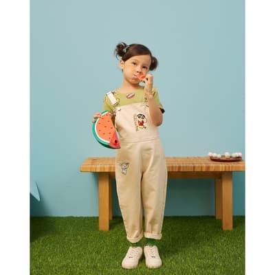 CACO-小新玩具箱吊帶褲-親子款-童【D3SC011】