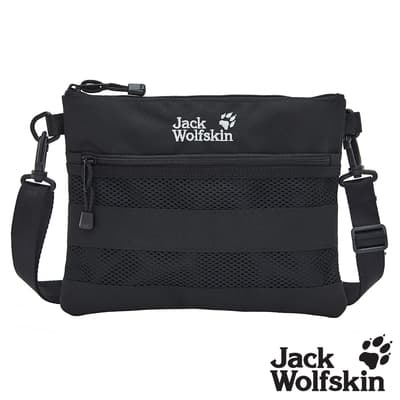 Jack wolfskin飛狼 簡約拼接耐磨休閒小背包 側背包『黑』