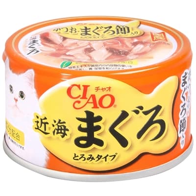 CIAO 近海鮪魚罐91號-鰹魚&鮪魚片(80g)