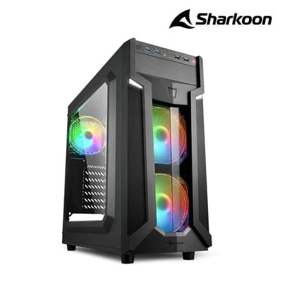 Sharkoon 旋剛 VG6-W RGB 馭風者 RGB 透側 ATX 電腦機殼