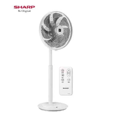 SHARP 夏普 16吋自動除菌離子DC節能ECO智能溫控立扇(附遙控器) PJ-P16GD -