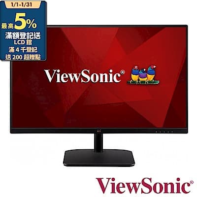 ViewSonic VA2432-H 24型薄邊框 IPS護眼電腦螢幕 支援HDMI