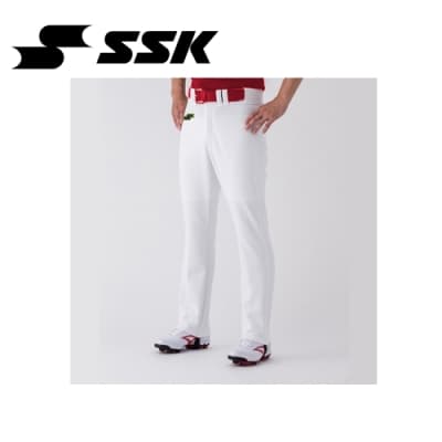 SSK 棒壘直筒褲 白 TUP603
