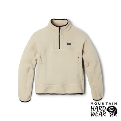 【Mountain Hardwear】 HiCamp Fleece Pullover W 舒適刷毛保暖立領套頭上衣 女款 貝殼白 #2002611