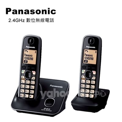 Panasonic 國際牌2.4GHz高頻數位大字體無線電話 KX-TG3712 (黑)