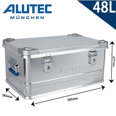 台灣總代理 德國ALUTEC-工業風 鋁箱 戶外工具收納 露營收納 居家收納 (48L)