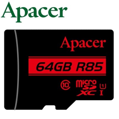 Apacer 宇瞻 64GB 85MB/s microSDXC U1 記憶卡