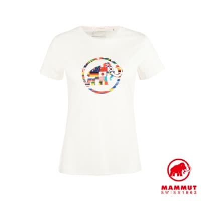 【Mammut 長毛象】Nations T-Shirt Men 世界LOGO短袖上衣 女款 純白 #1017-02230