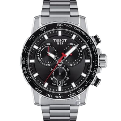 TISSOT 天梭 官方授權SUPERSPORT 競速賽車運動時尚錶(T1256171105100)45.5mm