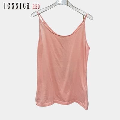 JESSICA RED - 純棉舒適輕薄百搭吊帶背心823165（橙）
