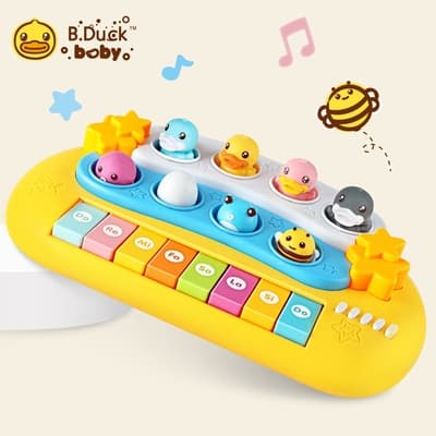 B.Duck小黃鴨 玩偶電子琴 音樂感統玩具 BD028