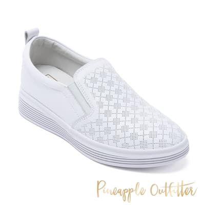 Pineapple-Outfitter-CAMILO 真皮厚底休閒鞋-白色