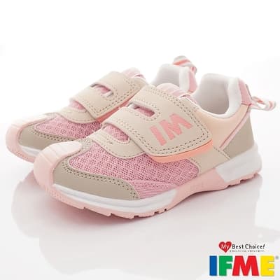 IFME健康機能鞋款 輕量運動款280901粉灰(中小童段)