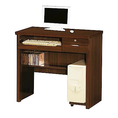 綠活居 摩莉時尚2.7尺木紋書桌/電腦桌(二色可選)-82x45x76cm-免組