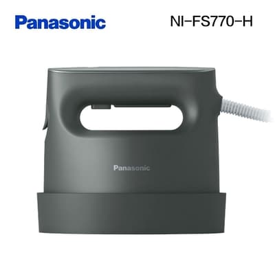 Panasonic國際牌-平燙-掛燙2-in-1蒸氣電熨斗 NI-FS770-H 霧黑色