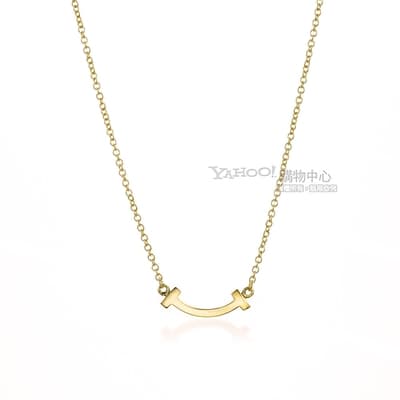 Tiffany&Co. 18K黃金 Smile微笑項鍊(迷你)
