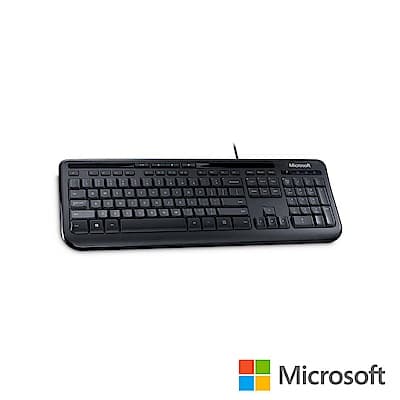 微軟 標準鍵盤 600 - 黑 盒裝