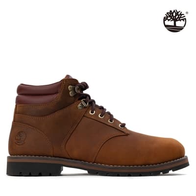 Timberland 男款銹褐色全粒面皮革Redwood Falls防水健行靴|A2EF1F13