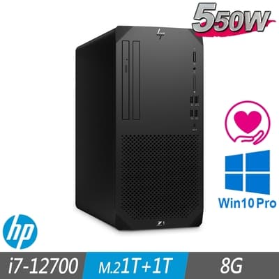 HP 惠普 Z1 G9 Tower 工作站 i7-12700/8G/M.2-1TB+1TB/W10P