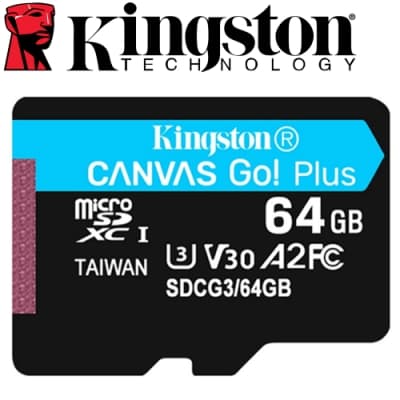 金士頓 Kingston 64GB 170MB/s U3 microSDXC UHS-I V30 A2 記憶卡 SDCG3/64GB
