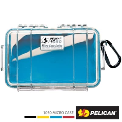 美國 PELICAN 1050 Micro Case 微型防水氣密箱-透明(藍)