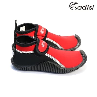 ADISI 短筒水陸橡膠鞋AS14048 黑/紅