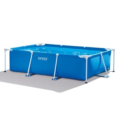 【INTEX】簡易裝長方型框架游泳池/戲沙池(260x160x65cm)(2282L) 6歲以上 (28271)