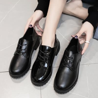韓國KW美鞋館-復古學院牛津鞋(通勤鞋/休閒鞋)(共2色)