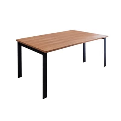 Birdie-工業風5.3尺鋁合金長桌/餐桌會議桌/工作桌-T1型160×90cm-160x90x74cm