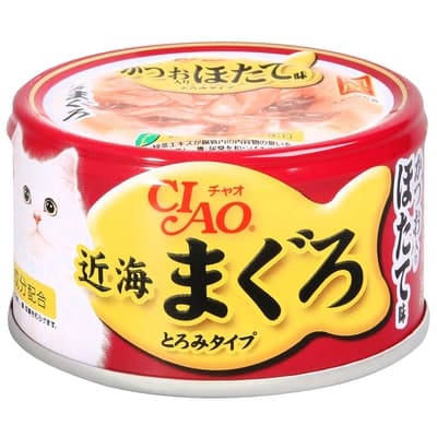 CIAO 近海鮪魚罐95號-鰹魚&干貝味(80g)