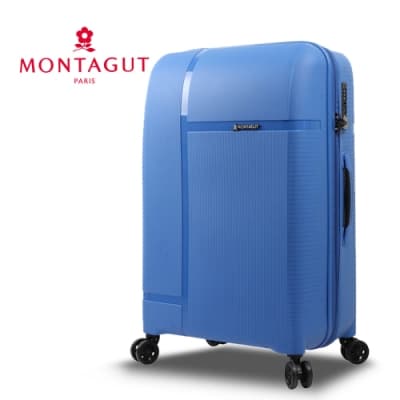 【  MONTAGUT 夢特嬌  】24吋專利雙層防盜拉鍊靜音飛機輪行李箱