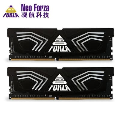 Neo Forza 凌航 FAYE DDR4 3600 16G(8G*2) 超頻RAM 桌上型記憶體(黑色散熱片)