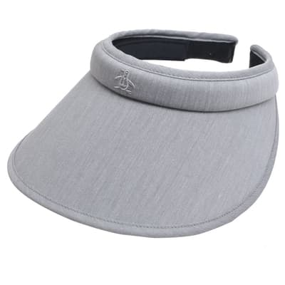MUNSINGWEAR 優雅品牌企鵝刺繡LOGO造型遮陽帽(灰色系)