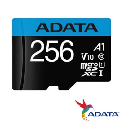 ADATA 威剛 256GB 100MB/s microSDXC UHS-I A1 記憶卡