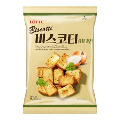 Lotte樂天 洋蔥麵包餅(70g)