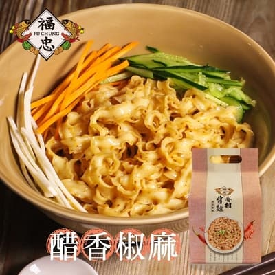 福忠字號 眷村醬麵 醋香椒麻 115gX4包/袋 (五辛素)