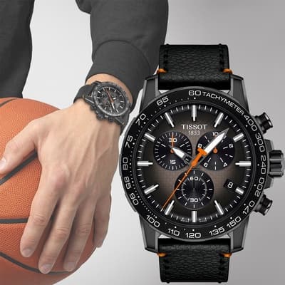 TISSOT 天梭 官方授權 Supersport 籃球計時手錶-45.5mm T1256173608100