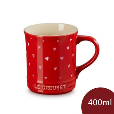 Le Creuset 甜心系列 馬克杯 400ml 胭脂紅 無紙盒