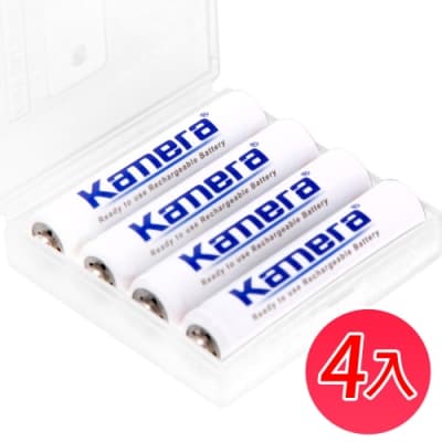 Kamera 4號 AAA 鎳氫 低自放充電電池 1000mAh KA-4LSD (4入)