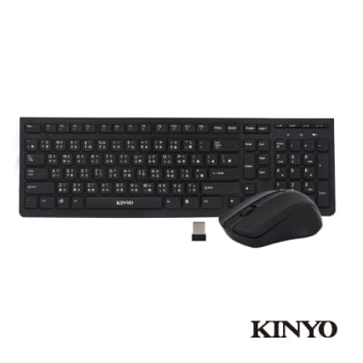 KINYO 2.4GHz無線鍵鼠組GKBM882