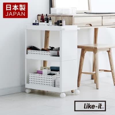 【日本like-it】開架式隙縫收納置物推車(寬25.5cm)